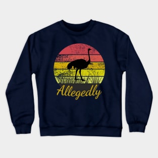 Allegedly Ostrich Vintage Sunset Crewneck Sweatshirt